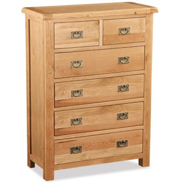 Brompton Rustic Oak 2 Over 4 Chest