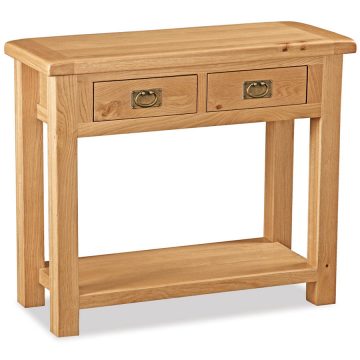 Brompton Rustic Oak Console Table
