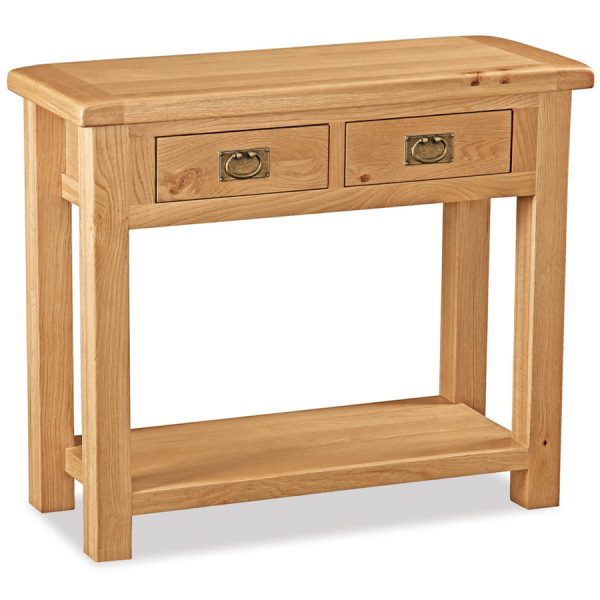 Brompton Rustic Oak Console Table
