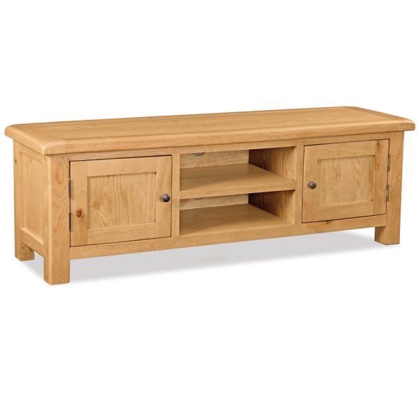 Brompton Rustic Oak Extra Large TV Cabinet