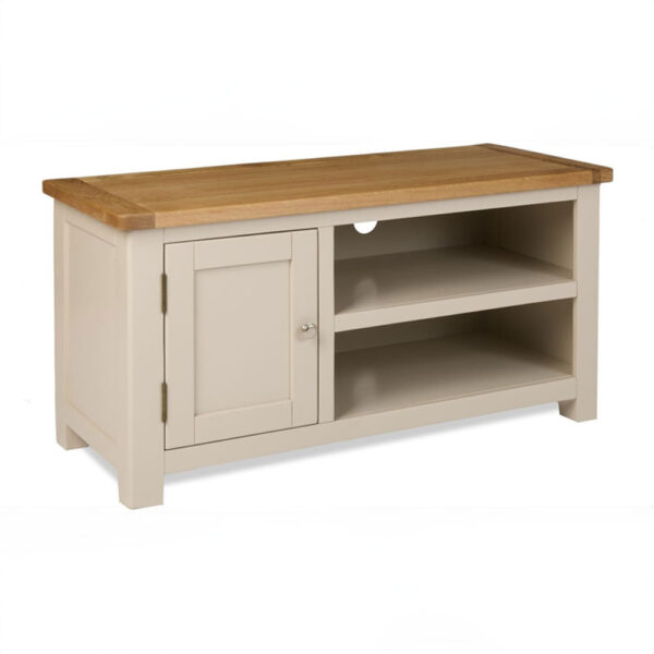 Tynedale Stone Grey Painted TV Unit | Fully Assembled