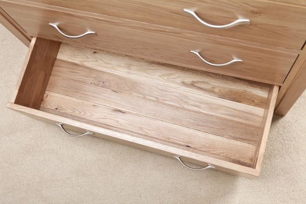 Devon Oak 2 Over 4 Chest With 6 Drawers | Fully Assembled