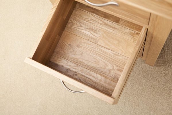 Devon Oak Double Pedestal Desk With 6 Drawers