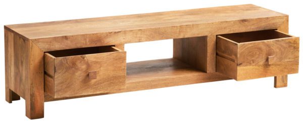 Malda Light Mango Large TV Unit | Fully Assembled