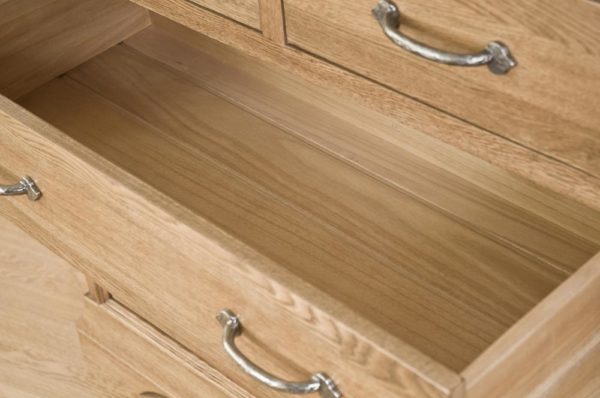 Parisian Oak 2 over 3 Drawer Chest | Fully Assembled