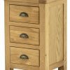 Tynedale Oak Bedside Cabinet | Wax Finish | Fully Assembled