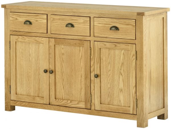 Tynedale Oak Large Sideboard | Wax Finish | Fully Assembled