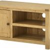 Tynedale Oak TV Unit | Wax Finish | Fully Assembled