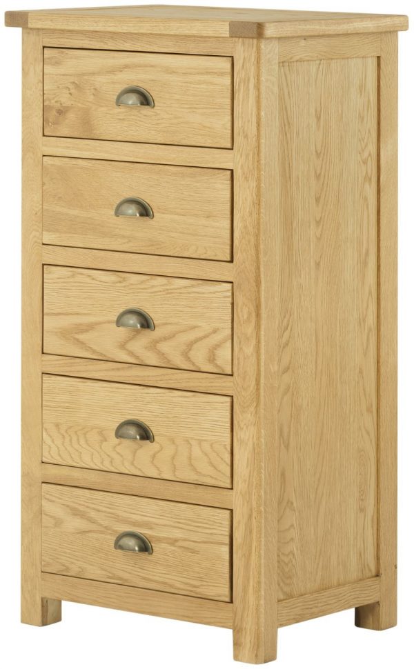 Tynedale Oak Wellington Chest | Wax Finish | Fully Assembled