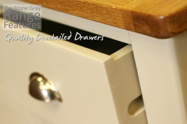 Tynedale Stone Grey Painted Coffee Table with Drawers