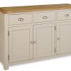 Tynedale Stone Grey Painted Large Sideboard | Fully Assembled