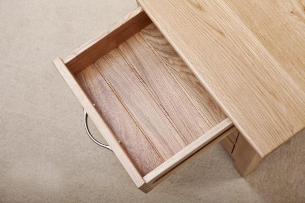 Devon Oak Bedside Cabinet | Fully Assembled