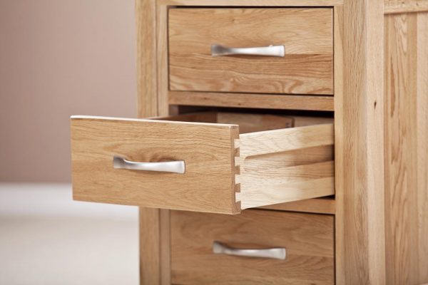 Devon Oak Bedside Cabinet | Fully Assembled