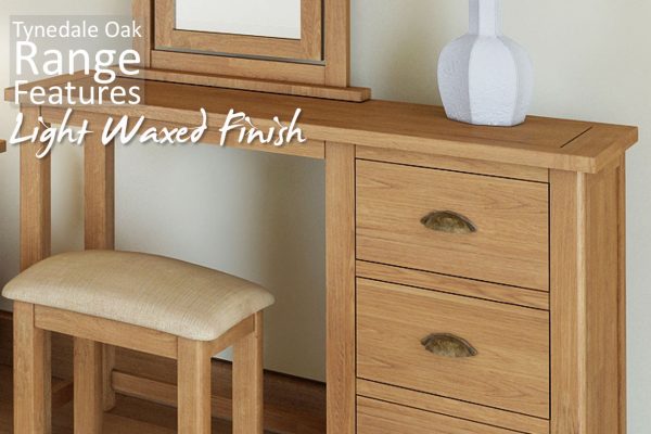 Tynedale Oak King Size Bed | Wax Finish