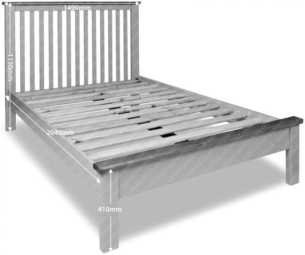 Tynedale Oak Double Bed | Wax Finish