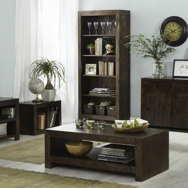 Malda Dark Mango Plasma TV Stand | Fully Assembled