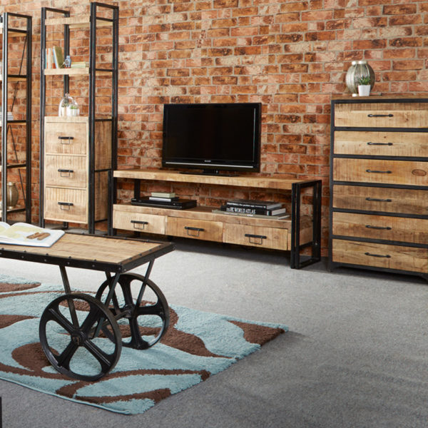 Memphis Industrial Extra Large Sideboard