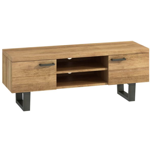 Industrial Oak TV Unit | Natural Oil Finish