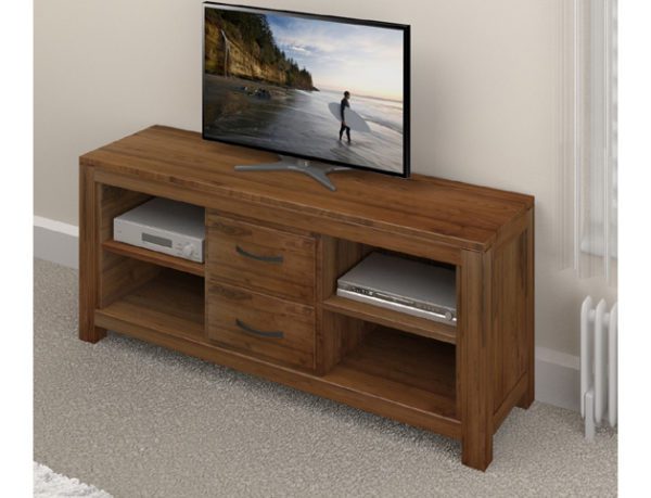Kingston Walnut Widescreen Television Cabinet | Fully Assembled
