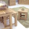 North Bay Oak Nest of 3 Tables