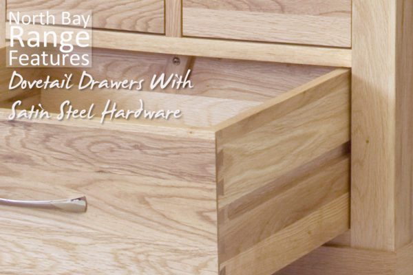 North Bay Oak Tallboy Chest of 6 Drawers 