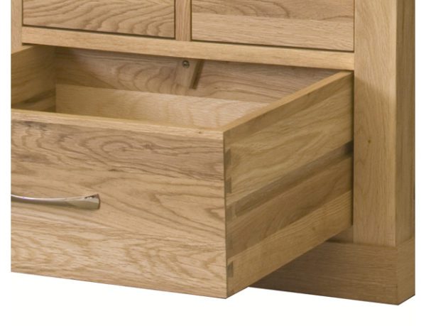 North Bay Oak Widescreen TV Cabinet | Fully Assembled