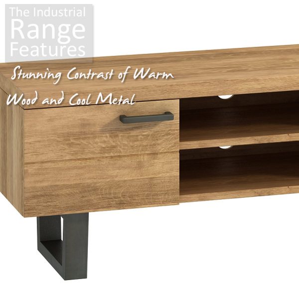 Industrial Oak Coffee Table | Natural Oil Finish