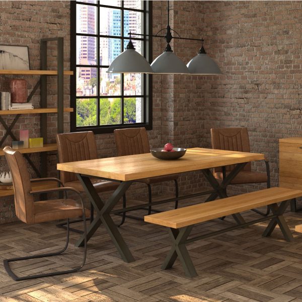 Industrial Oak Coffee Table | Natural Oil Finish