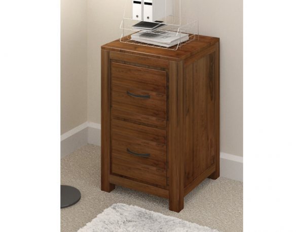 Kingston Walnut Two Drawer Filing Cabinet
