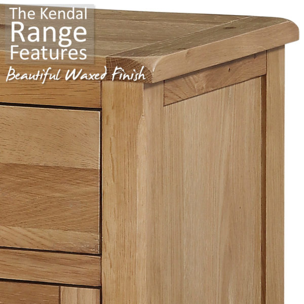 Kendal Oak Tall Bookcase | Waxed Finish | Fully Assembled