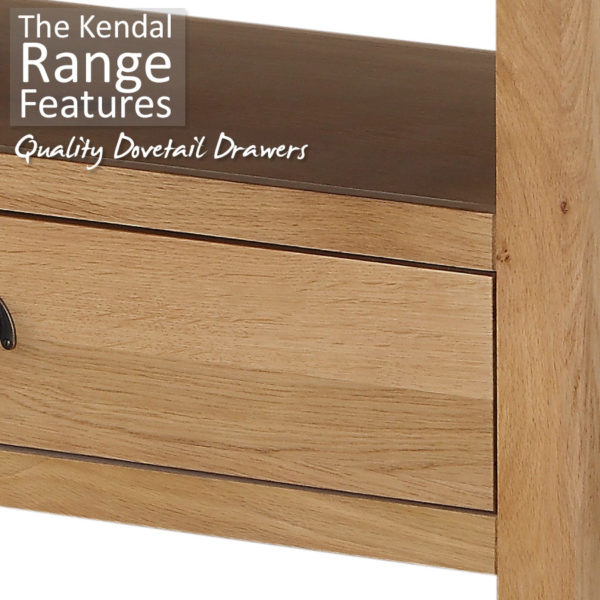 Kendal Oak Tall Bookcase | Waxed Finish | Fully Assembled