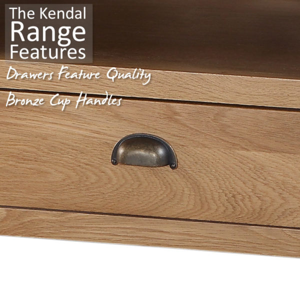Kendal Oak Tall Bookcase | Waxed Finish | Fully Assembled