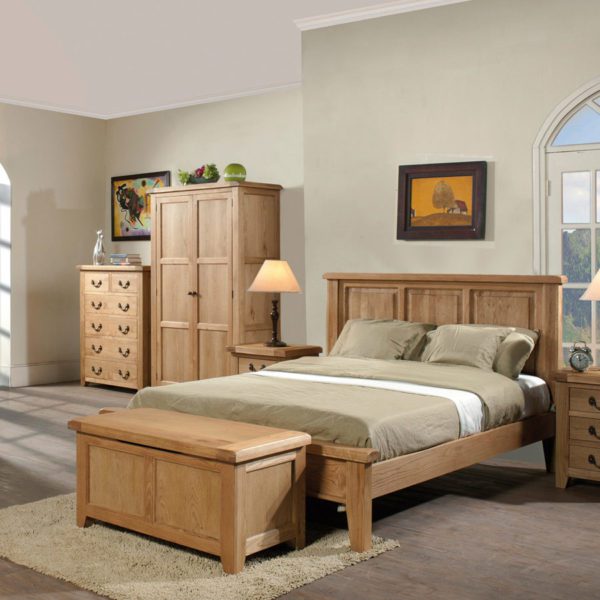 Somerset Waxed Oak 2 Over 3 Chest Of Drawers | Fully Assembled | Clearance