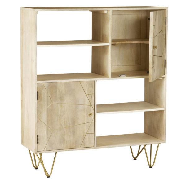 Light Gold Display Cabinet