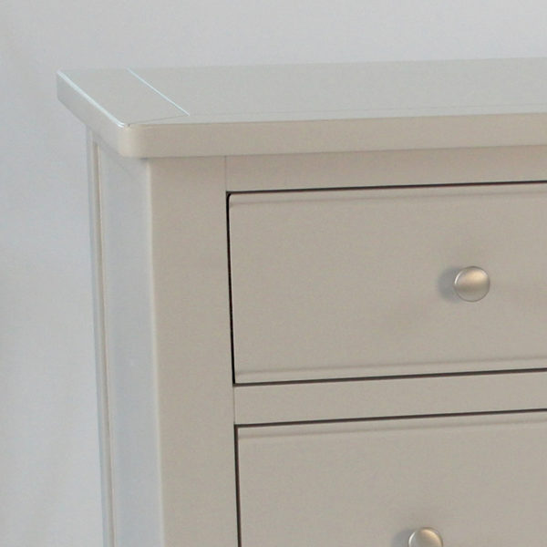 Staveley Grey 3 Over 4 Wide Chest | Fully Assembled