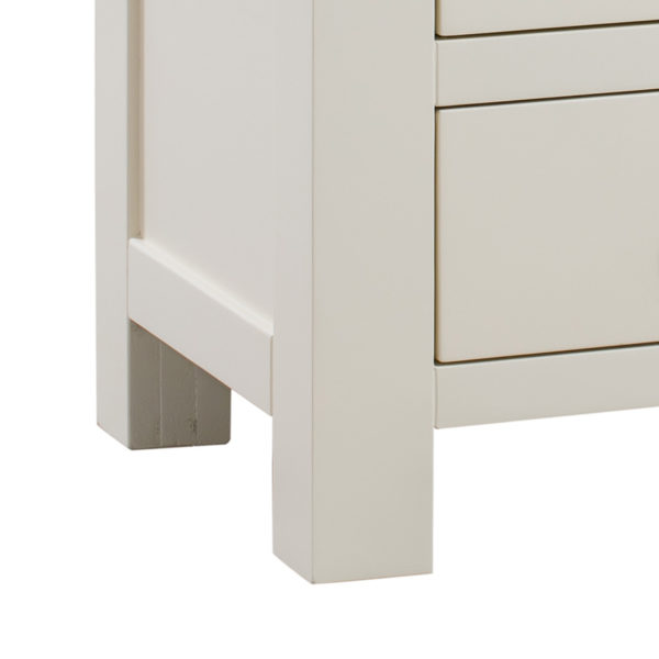 Wynyard Ivory 3 Drawer Bedside Table | Fully Assembled