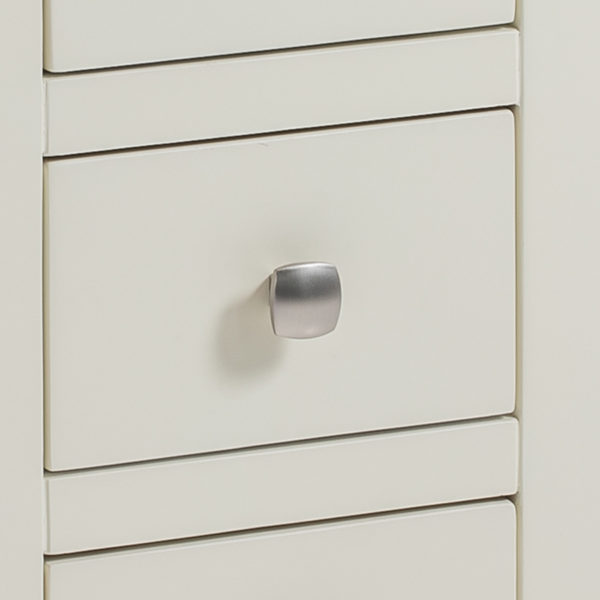 Wynyard Ivory Narrow 3 Drawer Bedside Table | Fully Assembled