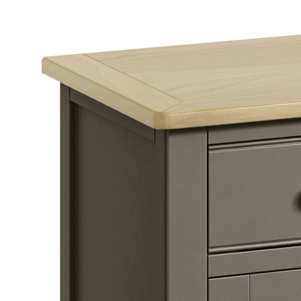 Kirkby Pewter Grey 4 Door Sideboard | Fully Assembled