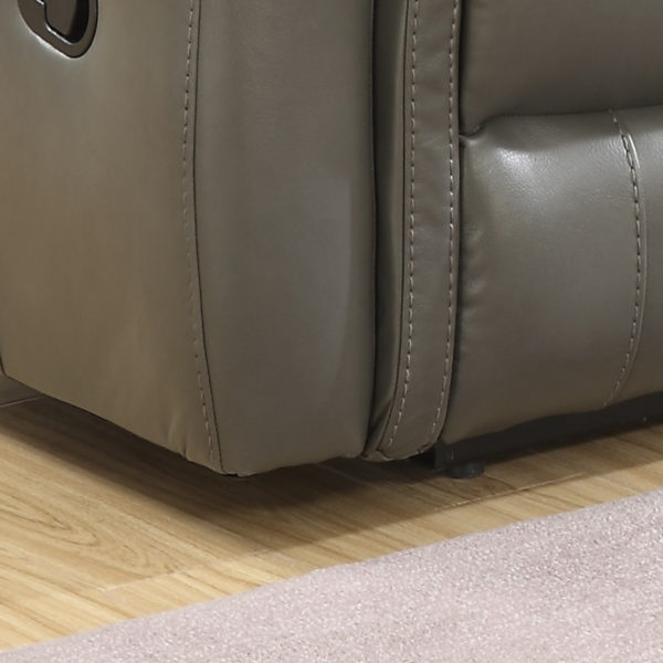 Farnham Grey Leather 3+2 Recliner Suite