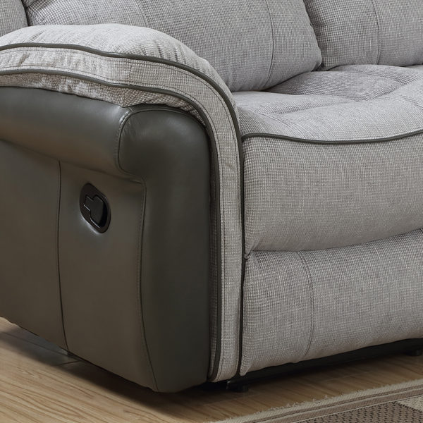 Farnham Fusion Grey Fabric Sofa 3 Seat Recliner