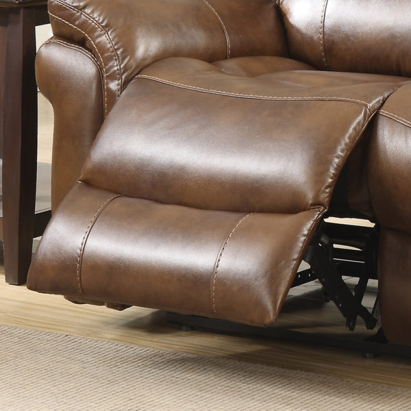 Farnham Tan Leather Sofa 2 Seat Recliner