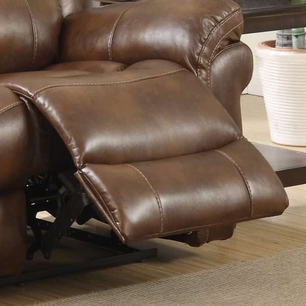 Farnham Tan Leather Sofa 3 Seat Recliner