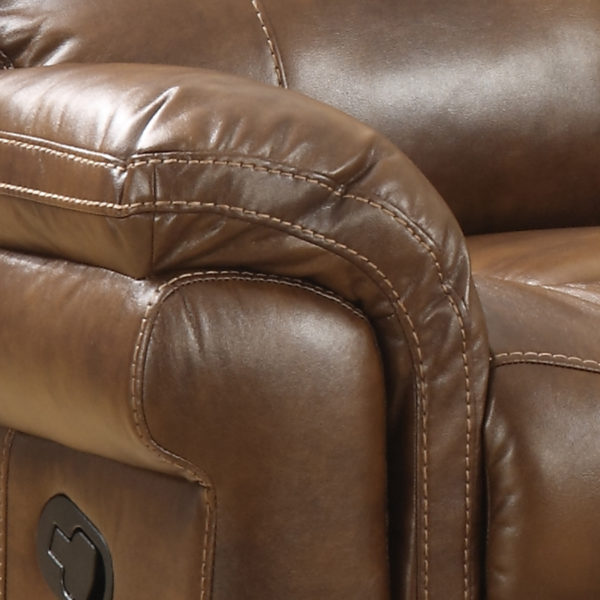 Farnham Tan Leather Sofa 3 Seat Recliner