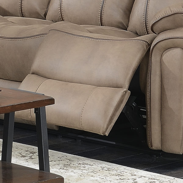 Beige Richmond Sahara Leather 2 Seat Reclining Sofa