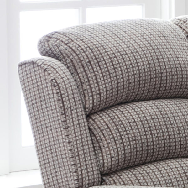 Windsor Reclining Armchair In Latte Fabric