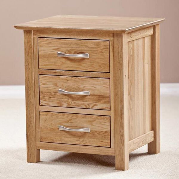 Devon Oak Bedside Cabinet | Fully Assembled