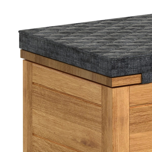Industrial Oak Ottoman | Natural Oil Finish