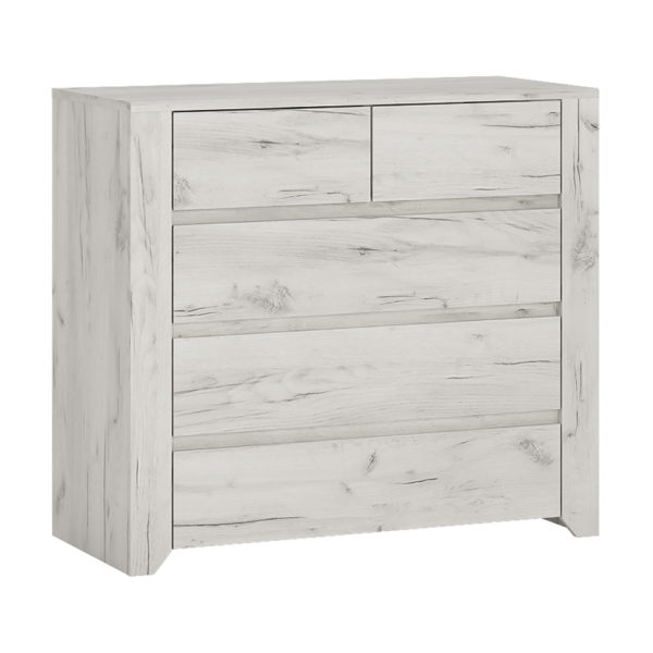 Fiji White Oak 2+3 Chest of Drawers | Self Assembly