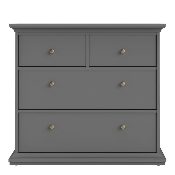Condo Chest of 4 Drawers | Matt Grey | Self Assembly
