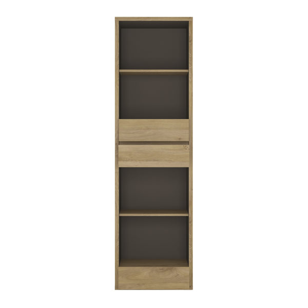 Alnwick Tall Narrow 3 Drawer Pine Bookcase | Self Assembly